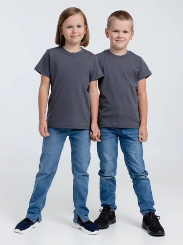 Футболка детская T-Bolka Kids, темно-серая (графит) Футболка детская T-Bolka Kids, темно-серая (графит)