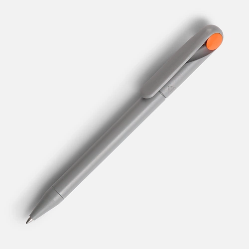 Ручка шариковая Prodir DS1 TMM Dot, серая с оранжевым Ручка шариковая Prodir DS1 TMM Dot, серая с оранжевым