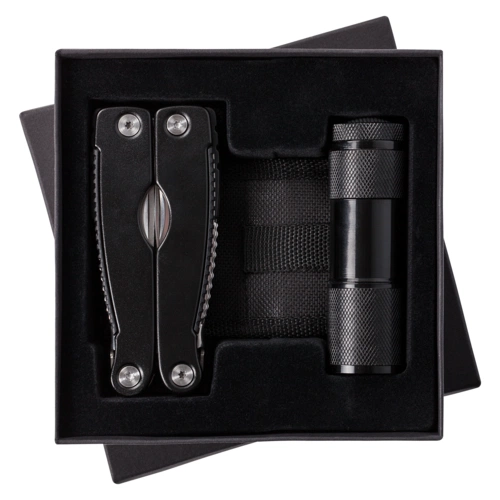 Набор Handmaster: фонарик и мультитул, черный Набор Handmaster: фонарик и мультитул, черный