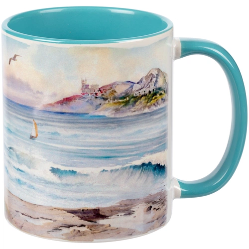 Кружка Promo Plus для сублимационной печати, бирюзовая Кружка Promo Plus для сублимационной печати, бирюзовая