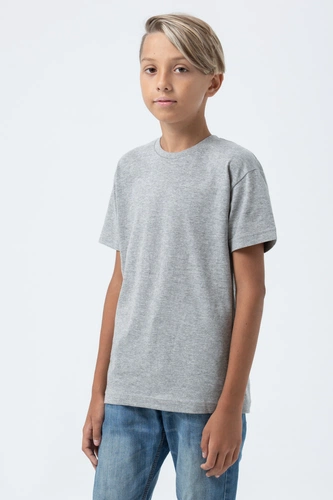 Футболка детская Regent Fit Kids, серый меланж Футболка детская Regent Fit Kids, серый меланж