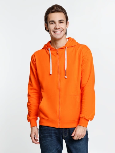 Толстовка на молнии с капюшоном Siverga, оранжевая Толстовка на молнии с капюшоном Siverga, оранжевая