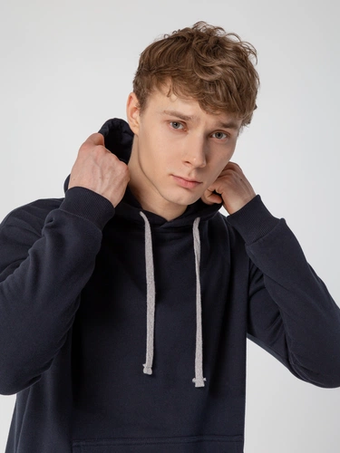 Толстовка с капюшоном Unit Kirenga Heavy, темно-синяя Толстовка с капюшоном Unit Kirenga Heavy, темно-синяя