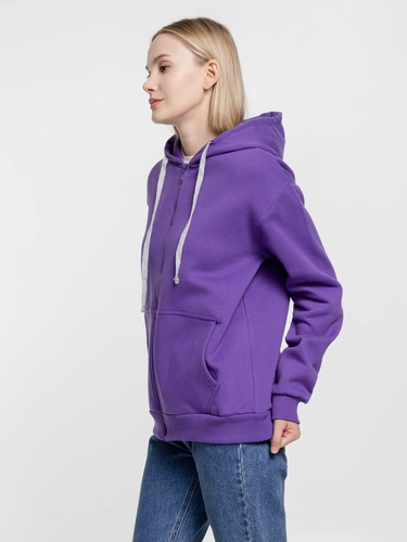 Толстовка на молнии с капюшоном Siverga Heavy, фиолетовая Толстовка на молнии с капюшоном Siverga Heavy, фиолетовая