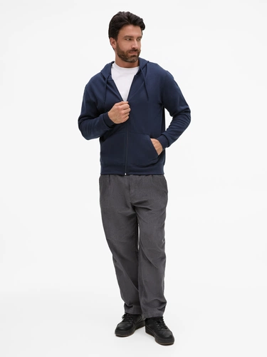 Толстовка унисекс Stone, темно-синяя Толстовка унисекс Stone, темно-синяя