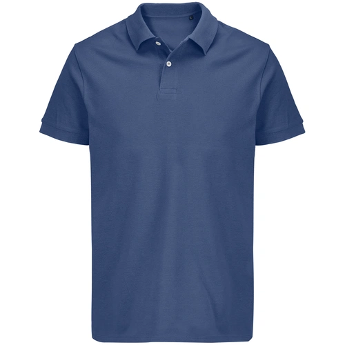 Рубашка поло унисекс Pacific, синяя (джинс) Рубашка поло унисекс Pacific, синяя (джинс)