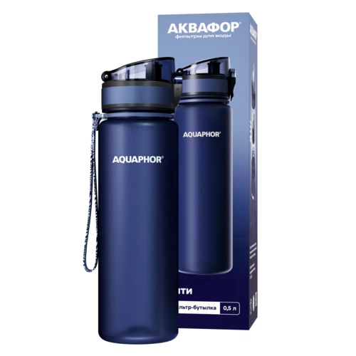 Бутылка-фильтр «Аквафор Сити», темно-синяя Бутылка-фильтр «Аквафор Сити», темно-синяя