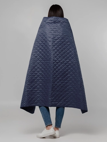 Плед-пончо для пикника SnapCoat, синий Плед-пончо для пикника SnapCoat, синий