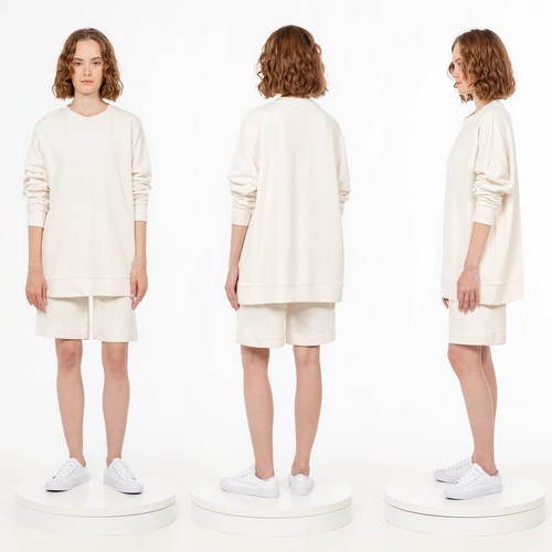 Свитшот унисекс S2, молочно-белый Свитшот унисекс S2, молочно-белый