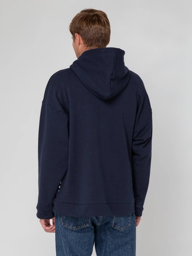 Худи унисекс оверсайз Seamark, темно-синее Худи унисекс оверсайз Seamark, темно-синее