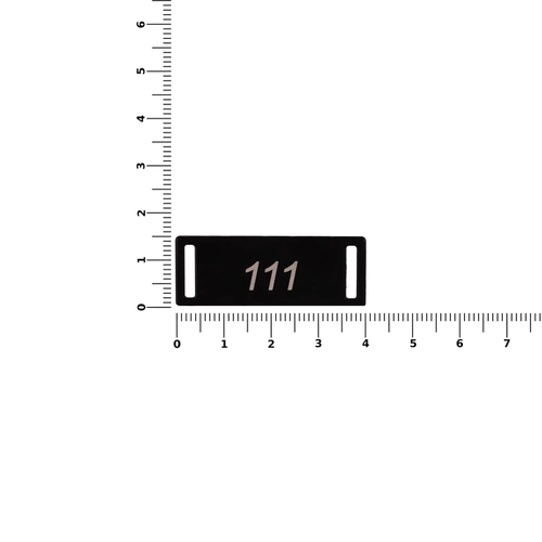 Шильдик металлический Kova, черный Шильдик металлический Kova, черный