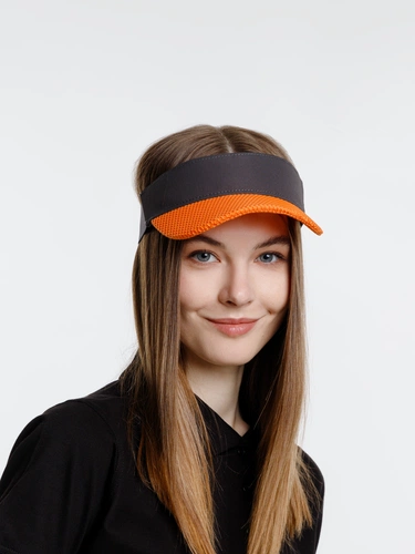 Козырек Grand Slam, темно-серый с оранжевым Козырек Grand Slam, темно-серый с оранжевым