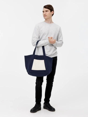 Шопер Shophop, синий с неокрашенным Шопер Shophop, синий с неокрашенным