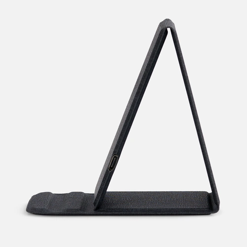 Подставка для смартфона с беспроводной зарядкой Kickstand, серая Подставка для смартфона с беспроводной зарядкой Kickstand, серая