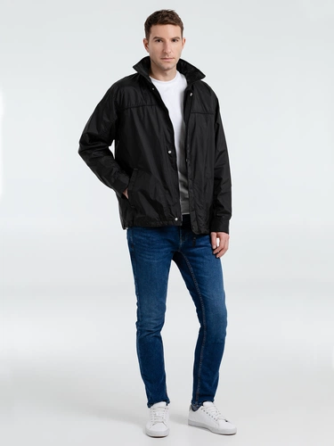 Ветровка мужская Mistral 210, черная Ветровка мужская Mistral 210, черная