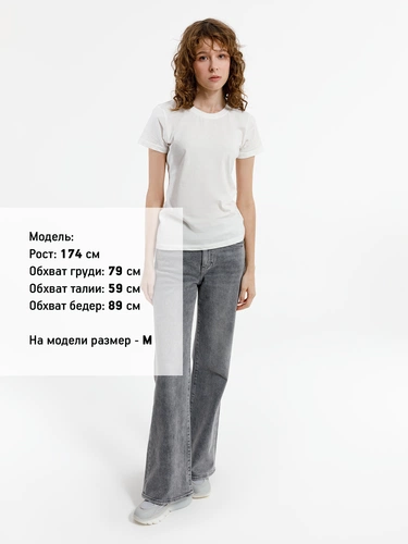 Футболка женская T-bolka Lady, белая (теплый оттенок) Футболка женская T-bolka Lady, белая (теплый оттенок)