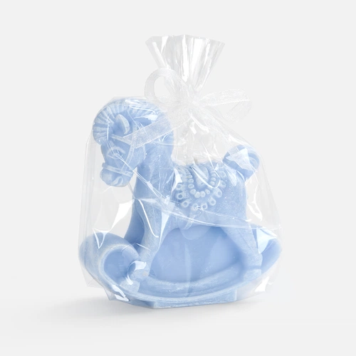 Свеча фигурная «Лошадка-качалка», голубая Свеча фигурная «Лошадка-качалка», голубая