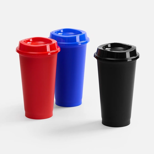 Стакан с крышкой Color Cap, ver.2, черный Стакан с крышкой Color Cap, ver.2, черный