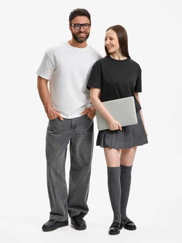 Футболка унисекс Durington, белая Футболка унисекс Durington, белая