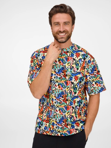 Футболка из бифлекса Morfiss с полной запечаткой на заказ Футболка из бифлекса Morfiss с полной запечаткой на заказ