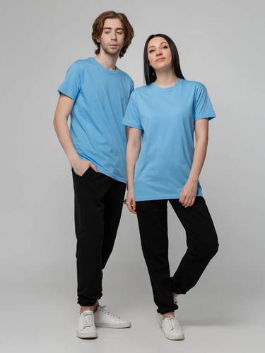 Футболка унисекс T-bolka 140, голубая Футболка унисекс T-bolka 140, голубая