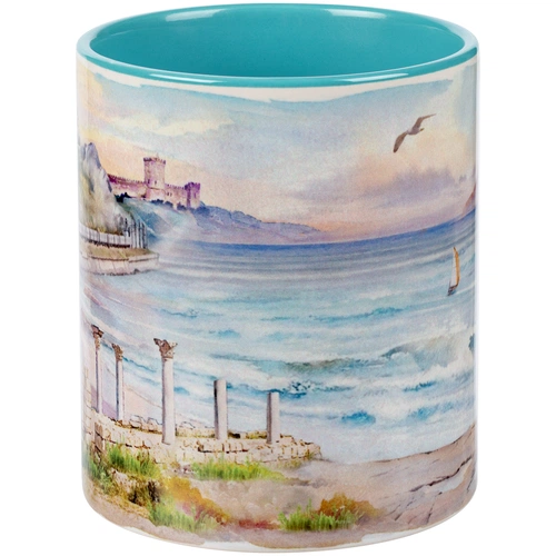 Кружка Promo Plus для сублимационной печати, бирюзовая Кружка Promo Plus для сублимационной печати, бирюзовая