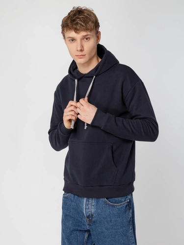 Толстовка с капюшоном Unit Kirenga Heavy, темно-синяя Толстовка с капюшоном Unit Kirenga Heavy, темно-синяя