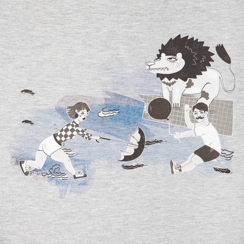 Свитшот женский «Не вы ли были у Невы», серый меланж Свитшот женский «Не вы ли были у Невы», серый меланж