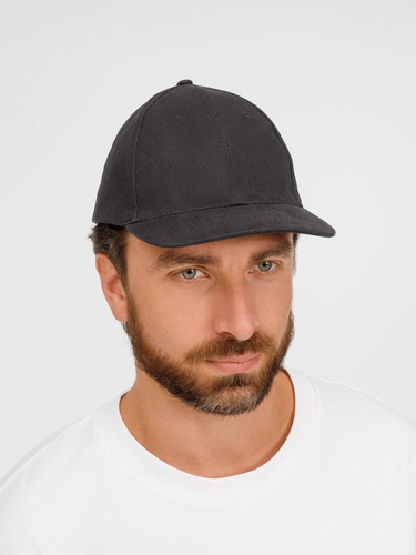 Бейсболка Buffalo, темно-серая (графит) Бейсболка Buffalo, темно-серая (графит)