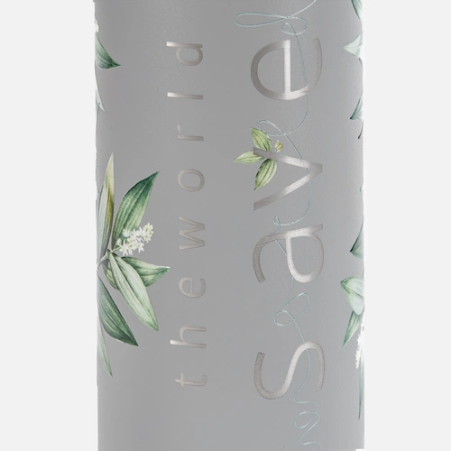 Термобутылка Tampa, серая с нанесением Термобутылка Tampa, серая с нанесением