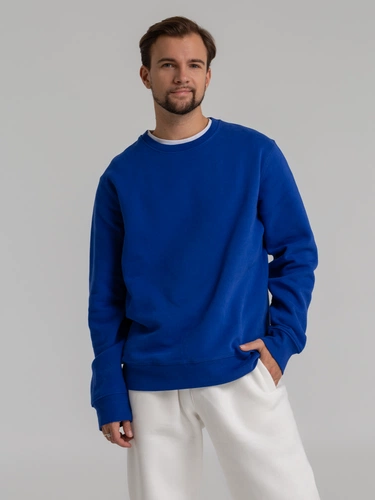 Свитшот унисекс King, ярко-синий Свитшот унисекс King, ярко-синий