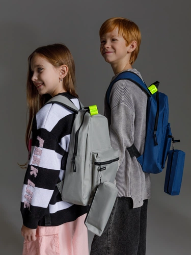 Детский рюкзак Base Kids с пеналом, темно-синий Детский рюкзак Base Kids с пеналом, темно-синий