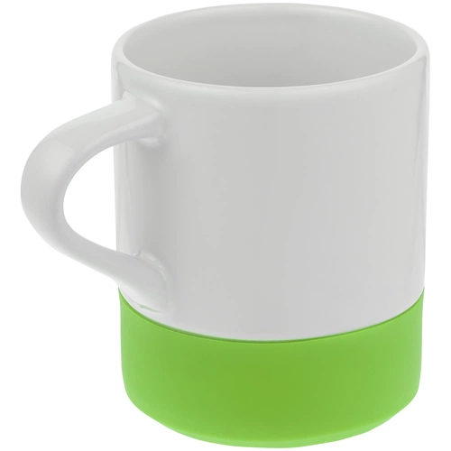 Кружка с силиконовой подставкой Protege, зеленое яблоко Кружка с силиконовой подставкой Protege, зеленое яблоко
