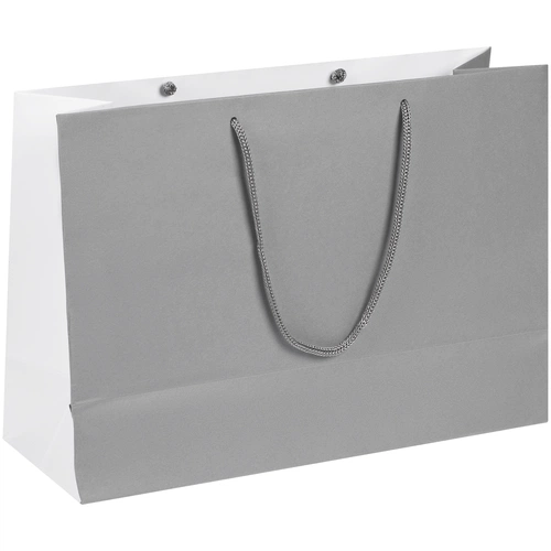 Пакет бумажный Bicolor, белый с серым Пакет бумажный Bicolor, белый с серым