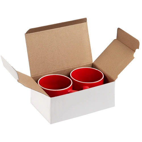 Коробка Couple Cup под 2 кружки, малая, белая Коробка Couple Cup под 2 кружки, малая, белая