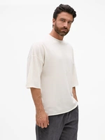 Футболка унисекс оверсайз T1, молочно-белая