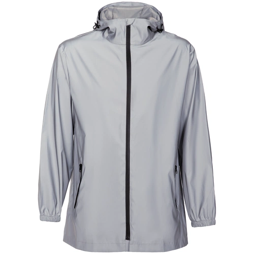 Парка Manifest из светоотражающей ткани, серая Парка Manifest из светоотражающей ткани, серая