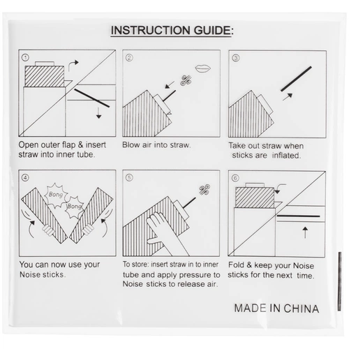 Палки-стучалки для болельщиков «Пошумим», белые Палки-стучалки для болельщиков «Пошумим», белые
