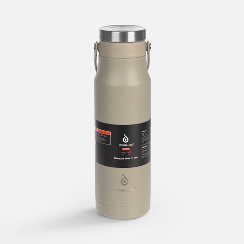 Термобутылка Tateyama, серо-бежевая Термобутылка Tateyama, серо-бежевая