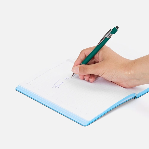 Ручка шариковая Pointer Soft Touch со стилусом, зеленая Ручка шариковая Pointer Soft Touch со стилусом, зеленая