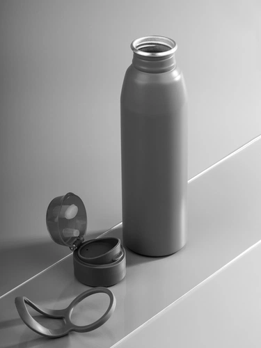 Бутылка для воды Billy Gym, матовая серая Бутылка для воды Billy Gym, матовая серая
