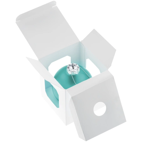 Елочный шар Finery Matt, 8 см, матовый бирюзовый Елочный шар Finery Matt, 8 см, матовый бирюзовый