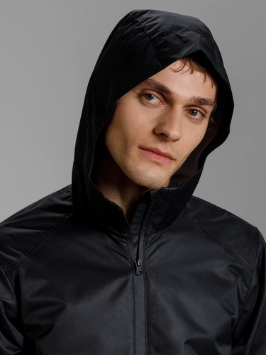 Куртка унисекс Nordvind WR, черная Куртка унисекс Nordvind WR, черная