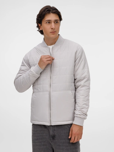 Куртка унисекс Warmbridge, светло-серая Куртка унисекс Warmbridge, светло-серая