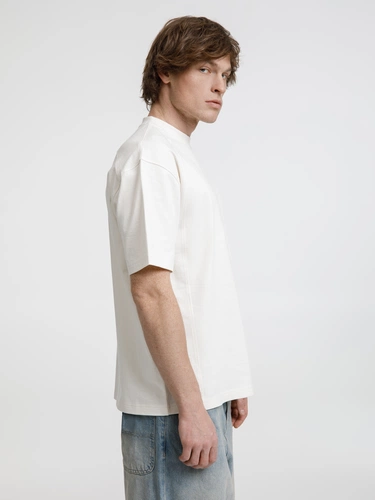 Футболка оверсайз унисекс Sideline, молочно-белая Футболка оверсайз унисекс Sideline, молочно-белая