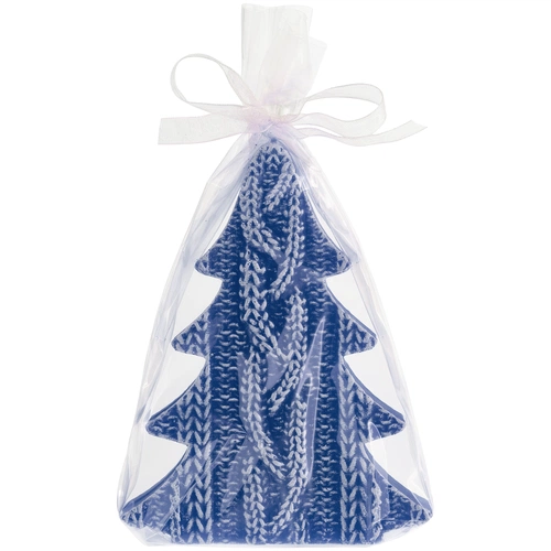Свеча Kniteam, елка, синяя Свеча Kniteam, елка, синяя