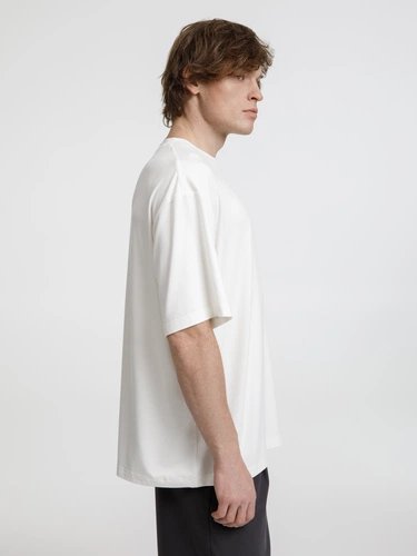 Футболка оверсайз унисекс Lavinia, белая Футболка оверсайз унисекс Lavinia, белая