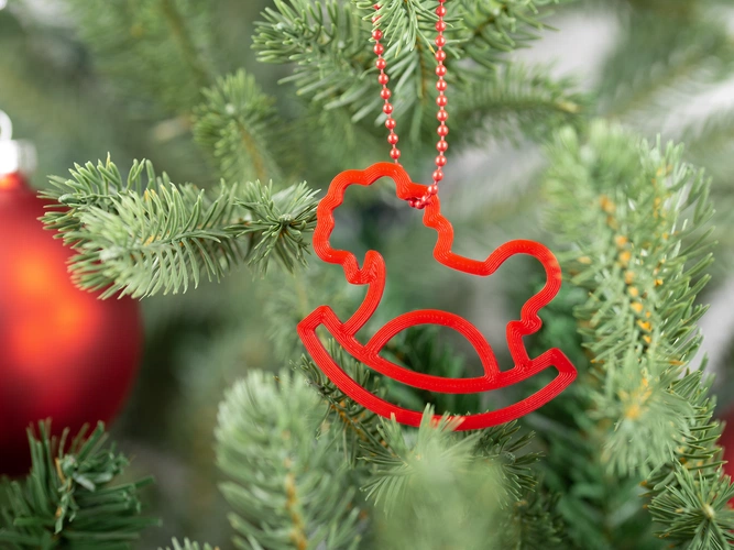 Подвеска «Лошадка-качалка», 3D-печать на заказ Подвеска «Лошадка-качалка», 3D-печать на заказ