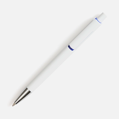 Ручка шариковая Dominanta, белая с темно-синим Ручка шариковая Dominanta, белая с темно-синим