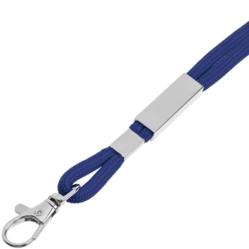 Шнурок для бейджа Tube Metal, синий Шнурок для бейджа Tube Metal, синий